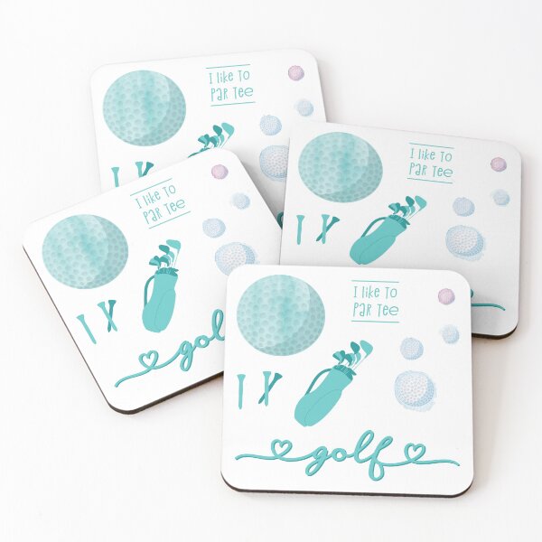 Item preview, Teal Watercolor Golf and Golfer Pack designed and sold by The-Goods.