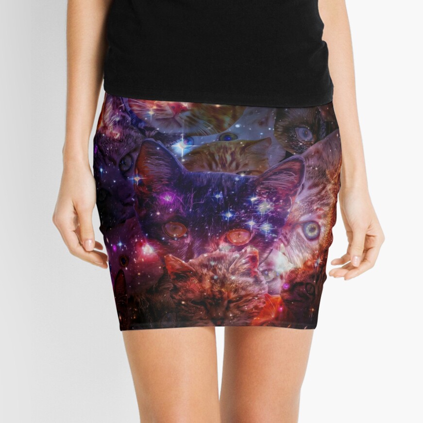 Disover Kitty Galaxy Mini Skirt