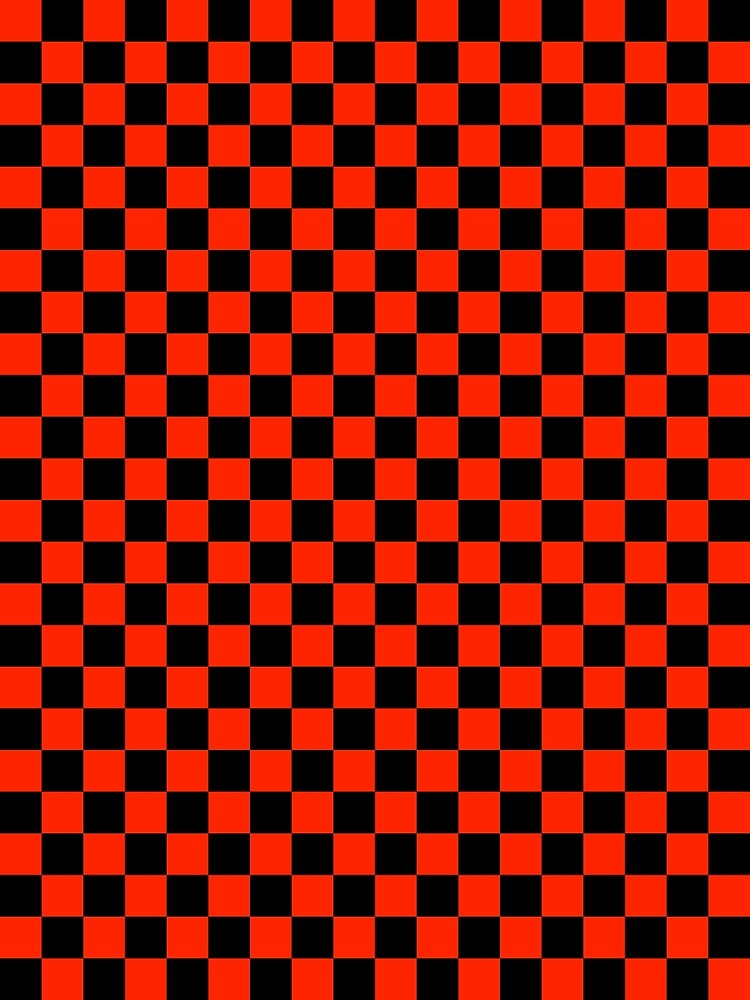 checkerboard red