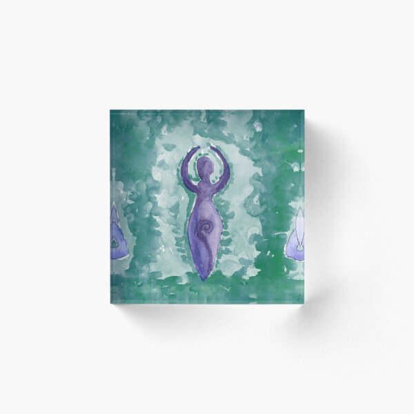 Purple Goddess Acrylic Block