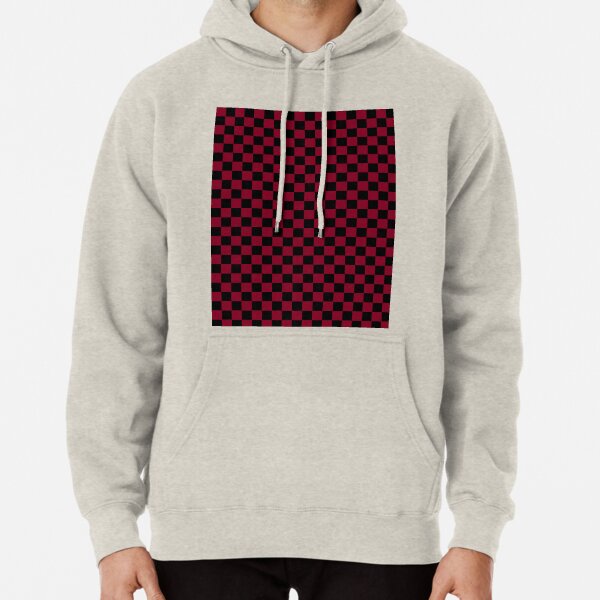 red checkerboard hoodie