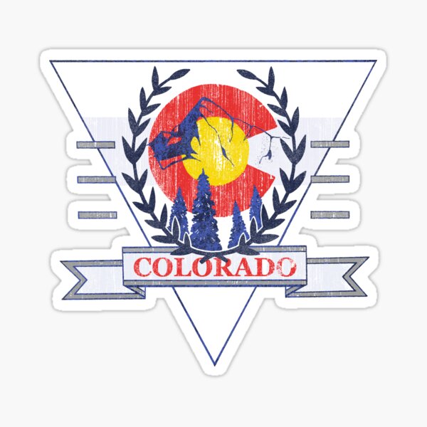 colorado flag Sticker