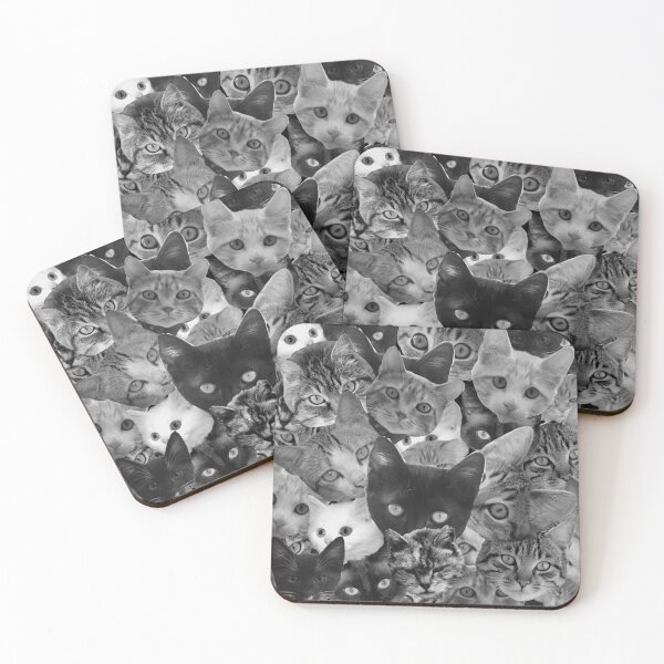 Item preview, BW Cat Collage designed and sold by spookydooky.