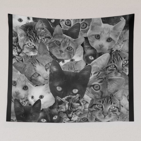 Item preview, BW Cat Collage designed and sold by spookydooky.