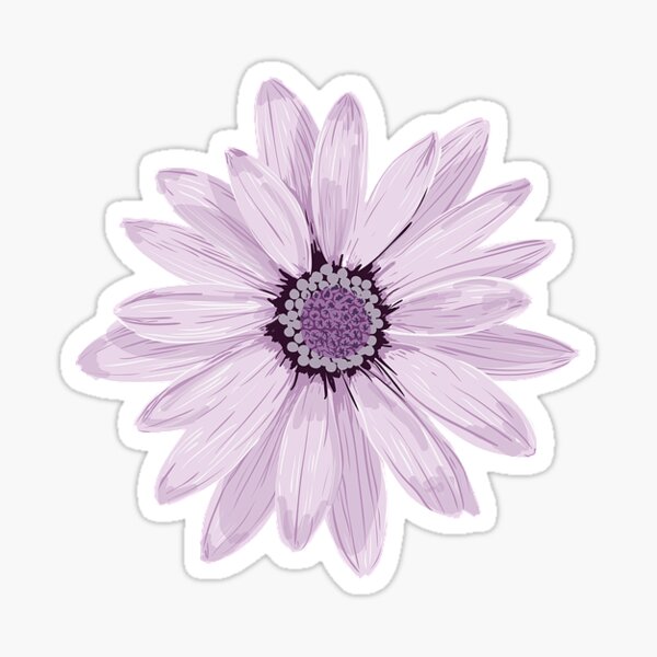 blue white and purple wildflower 2020 Sticker for Sale by
