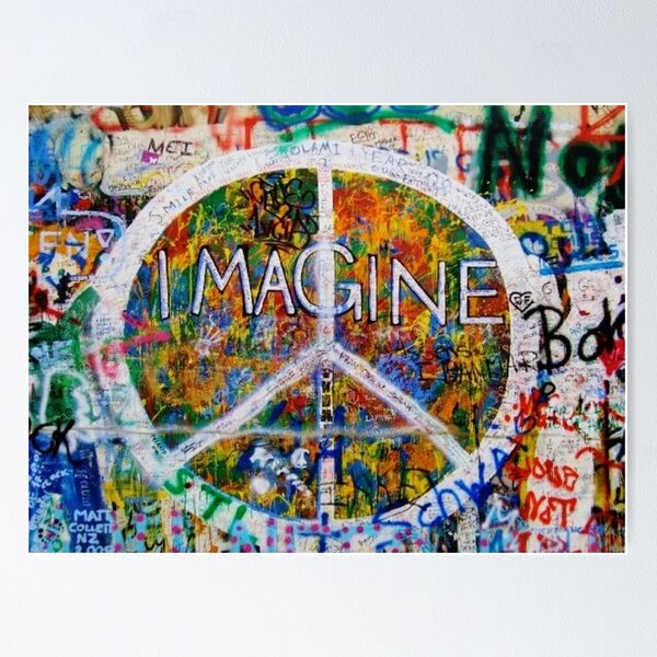Item preview, Imagine Peace,the famous John Lennon Wall  designed and sold by Peace,Love & Art.