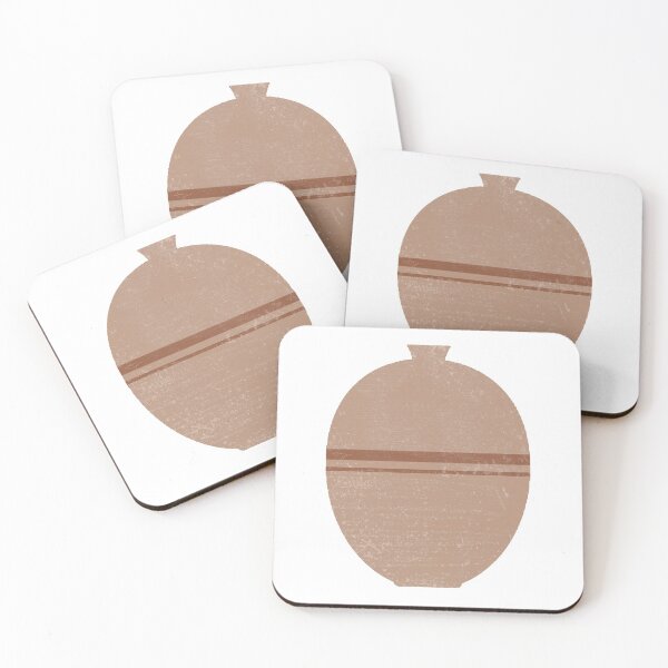 Item preview, Minimal Abstract Greek Pottery 2 - Lebes - Terracotta Series - Modern, Contemporary Print - Beige designed and sold by Studio Grafiikka.