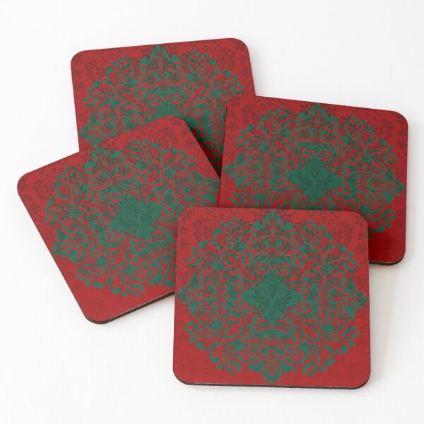 Item preview, Red and Green Festive Christmas Art designed and sold by Alondra.