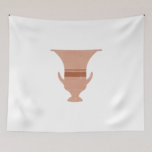 Item preview, Minimal Abstract Greek Vase 13 - Calyx Krater - Terracotta Series - Modern, Contemporary Print designed and sold by Studio Grafiikka.
