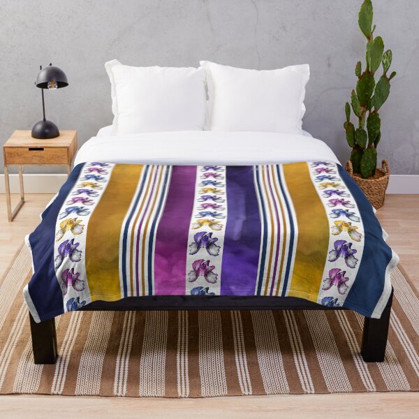 Item preview, Rainbow Iris Stripes designed and sold by PoppyPod.