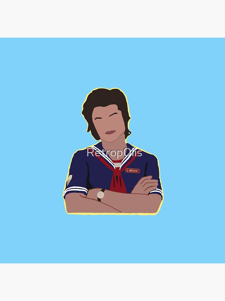 "Steve Harrington Scoops Ahoy" Sticker for Sale by Retrop0lis Redbubble