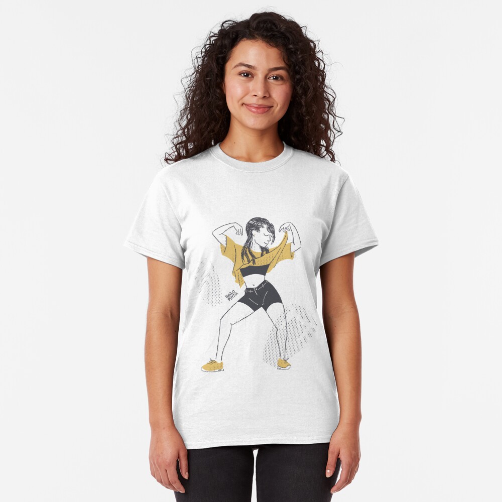 Chica bailando Camiseta clásica
