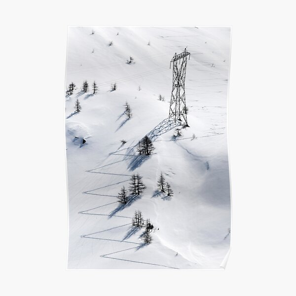 Man and Nature, Simplon Pass, Switzerland Poster