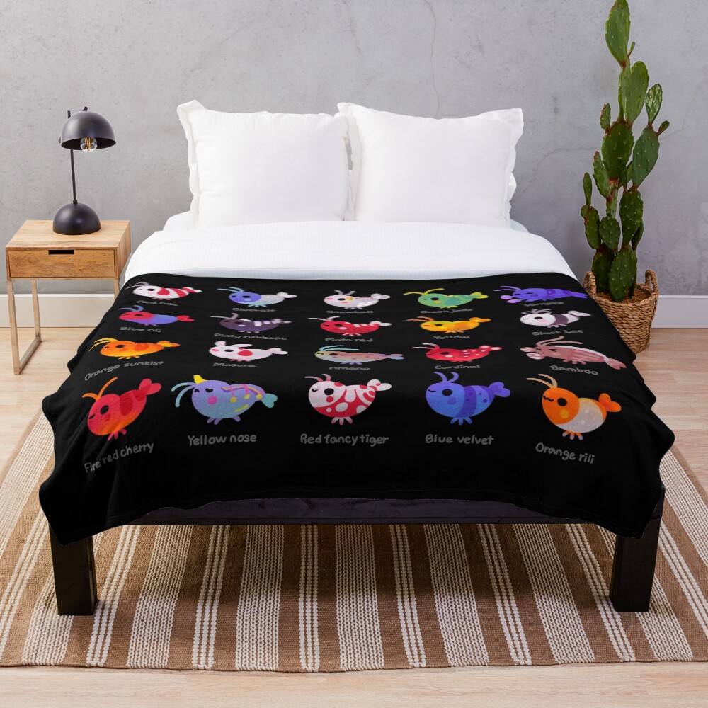 Freshwater shrimp - name Throw Blanket