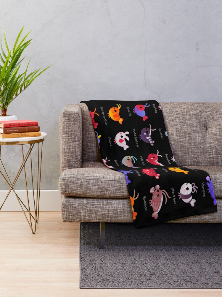 Alternate view of Freshwater shrimp - name Throw Blanket