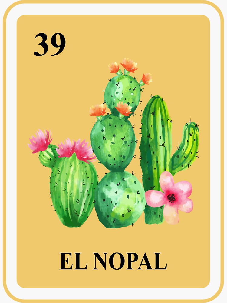 El Nopal Card Loteria Shirt Mexican Prickly Pear Cactus El Nopal Card Loteria Shirt Mexican Prickly Pear Cactus