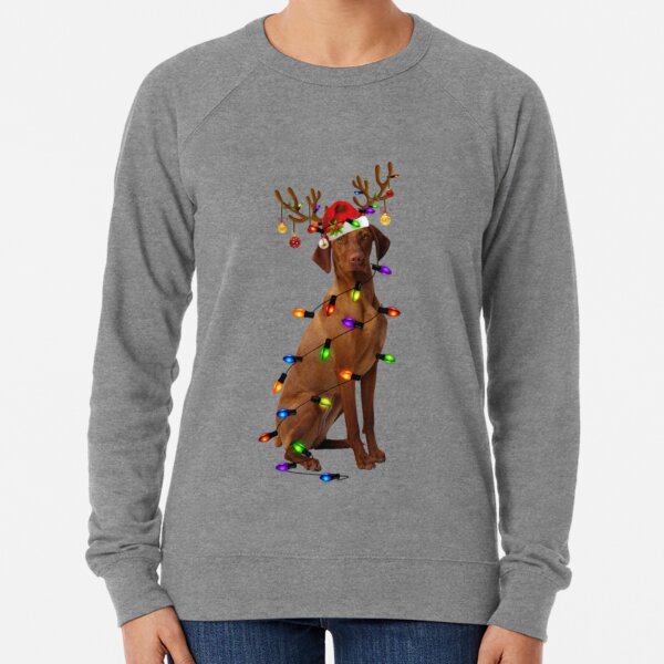 Pullover Sweatshirt Teely Shop Men’s Funny Labrador with Antlers Christmas Gildan 