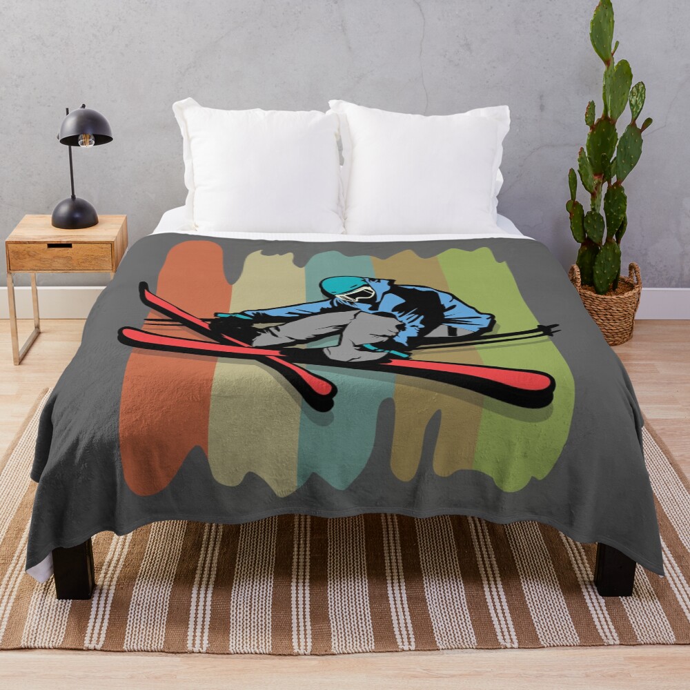 Skiing | Throw Blanket