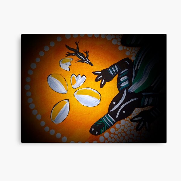 Mother croc Canvas Print