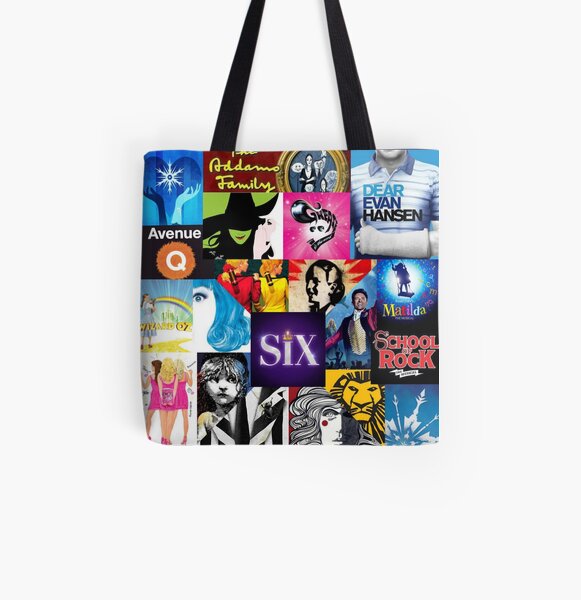 Musical Collage All Over Print Tote Bag