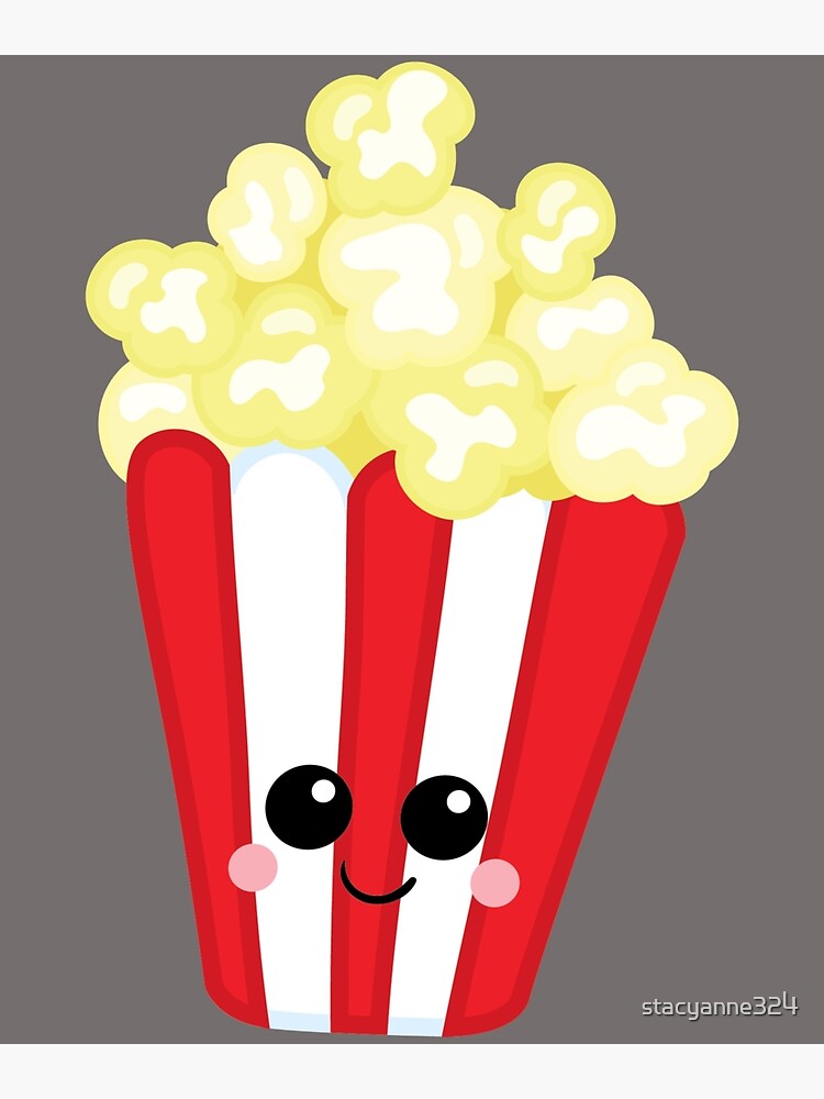 Discover Kawaii Popcorn Premium Matte Vertical Poster