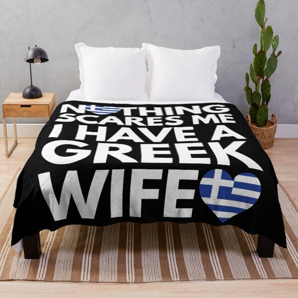 Item preview, Nothing Scares Me, I Have Greek Wife designed and sold by HelloFromAja.
