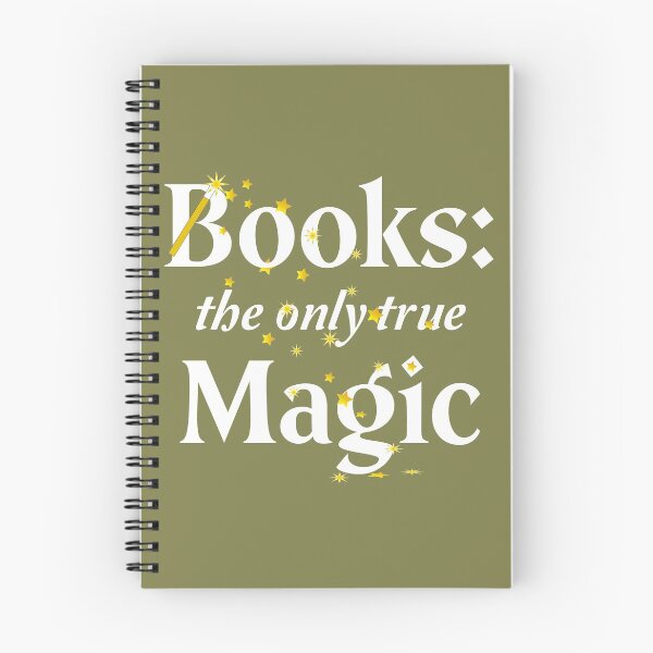 Item preview, Books: the only true magic - white font designed and sold by bluehair.