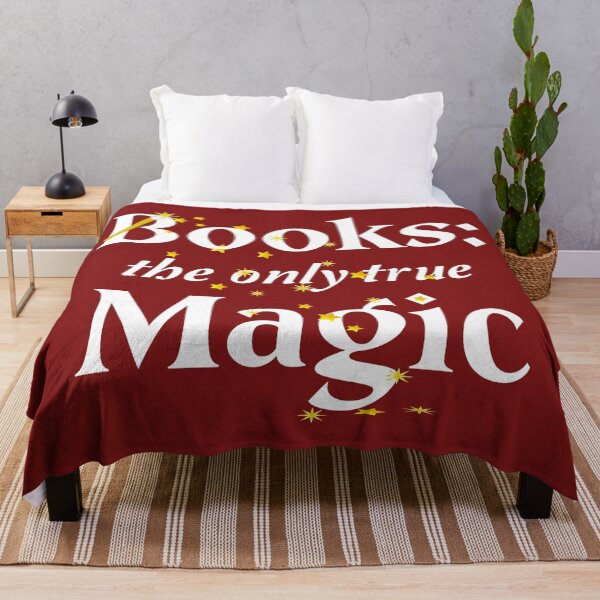 Item preview, Books: the only true magic - white font designed and sold by bluehair.
