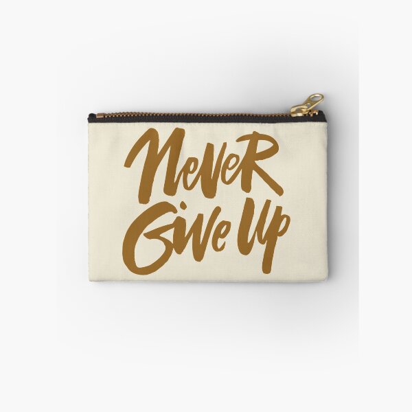 Item preview, Motivational Inspirational and Positive quote - Never give up typography text art by Word Fandom - wordfandom designed and sold by Kerry Pritchard.