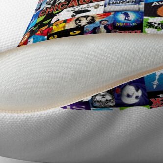 Alternate view of Musical Collage Throw Pillow