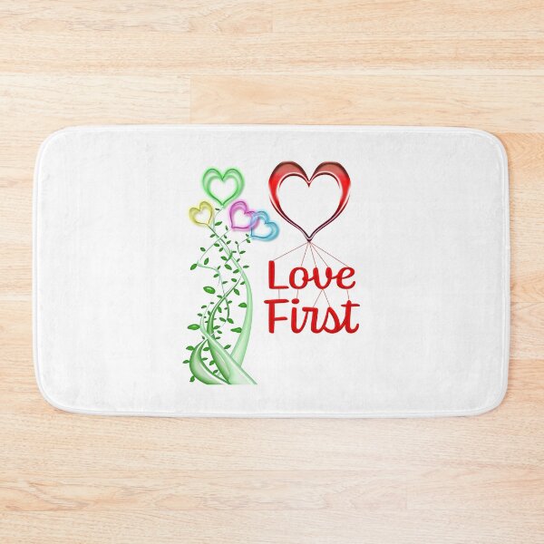 Item preview, Beautiful illustration saying Love First with transparent background designed and sold by With My Hands By K.