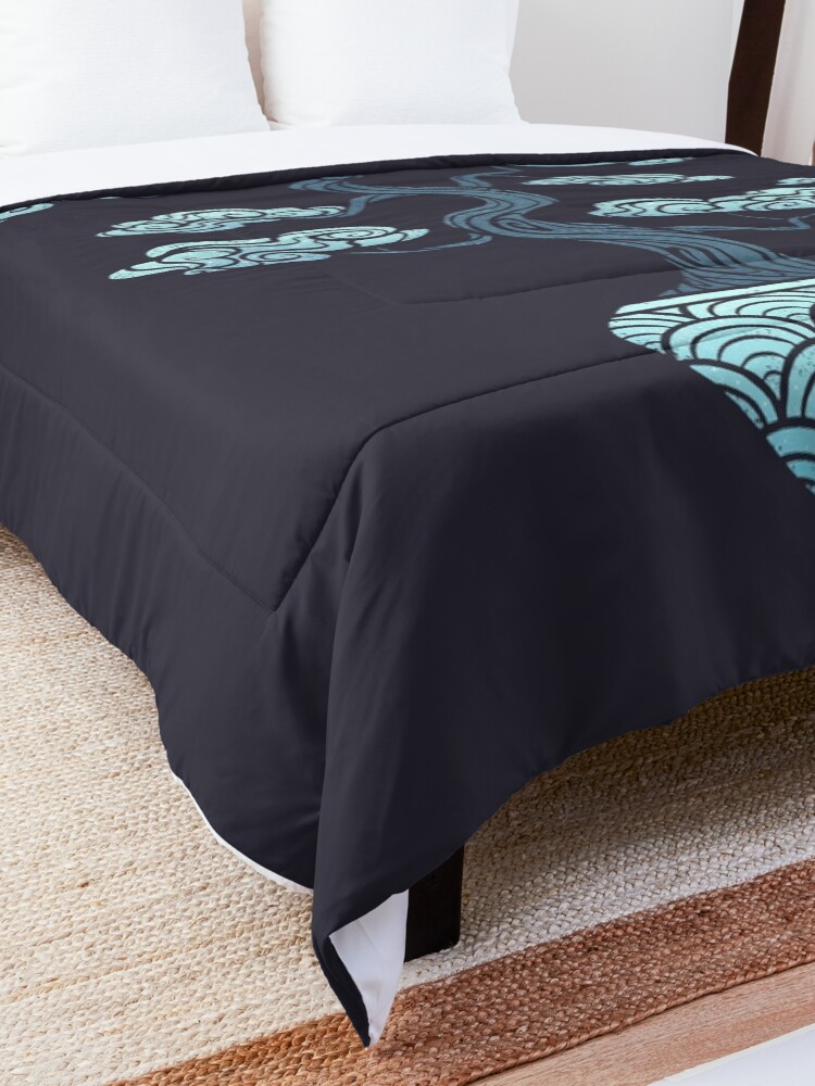 Alternate view of Sky Blue Bonsai Comforter