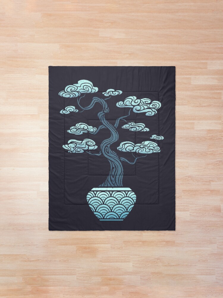 Alternate view of Sky Blue Bonsai Comforter