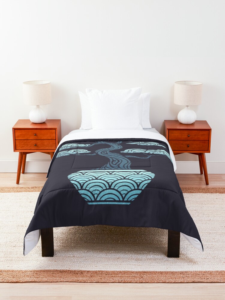 Alternate view of Sky Blue Bonsai Comforter