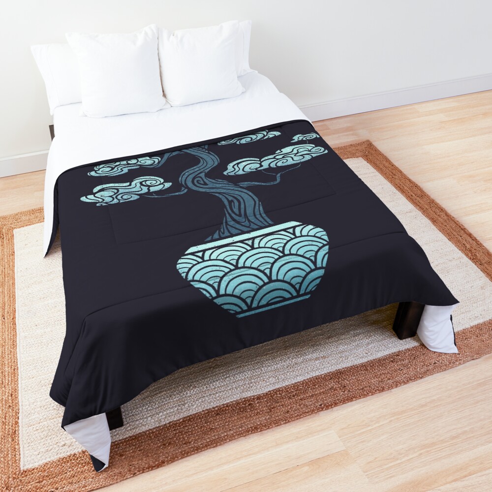 Sky Blue Bonsai Comforter