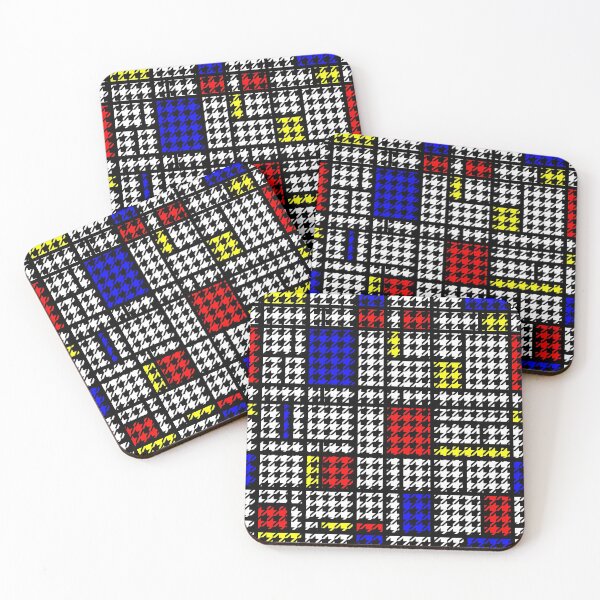 Item preview, Houndstooth Modern Art Grid Pattern designed and sold by MarkUK97.