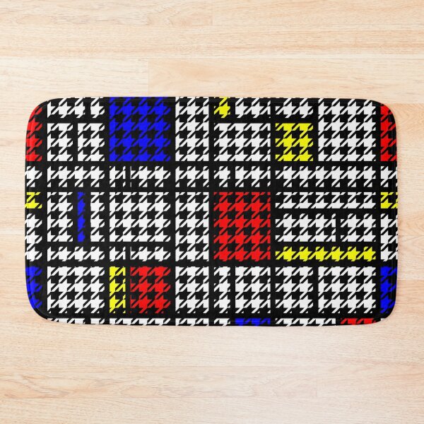 Item preview, Houndstooth Modern Art Grid Pattern designed and sold by MarkUK97.