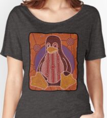 Tux (Solid background) Women's Relaxed Fit T-Shirt
