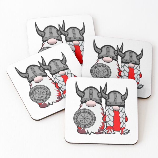 Item preview, Cute Nordic Gnomes Viking Tomte Couple Scandinavian Nisse designed and sold by funnytshirtemp.
