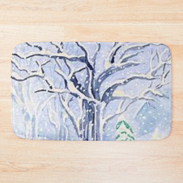 Item preview,  Blue Snow Covered Trees print on stickers. t-shirts, accessories and home decor. designed and sold by lduke47.