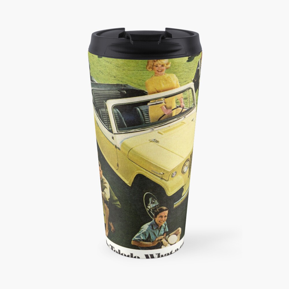 Jeep Jeepster Convertible advertisement 1967 Travel Mug
