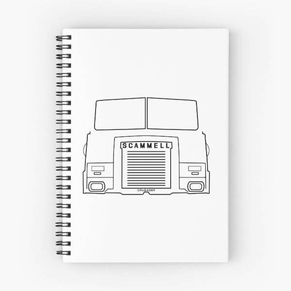 Item preview, Scammell Crusader classic truck outline graphic (black)  designed and sold by soitwouldseem.
