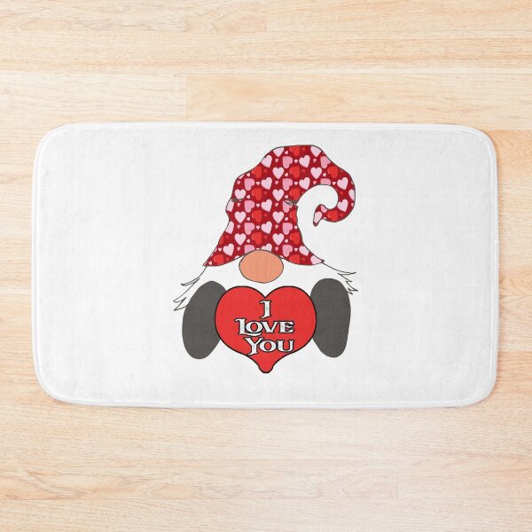 Item preview, Nordic Gnome I Love You Hearts Red  designed and sold by funnytshirtemp.