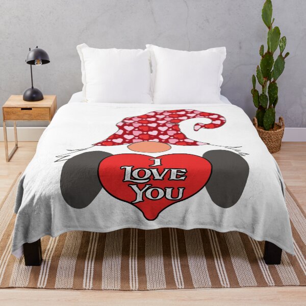 Item preview, Nordic Gnome I Love You Hearts Red  designed and sold by funnytshirtemp.
