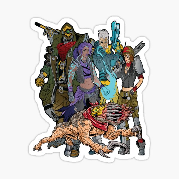 Borderlands 3 FL4K Beastmaster Amara Siren Moze Gunner Zane Operative Sticker