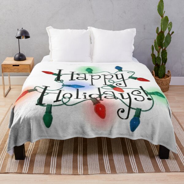 Item preview, Happy Holiday String Lights on Christmas decor, t-shirts and accessories. designed and sold by lduke47.