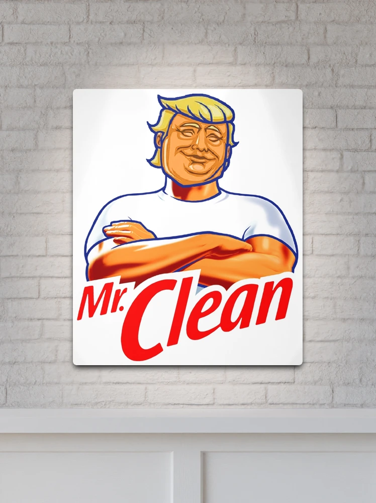 There's No Clean Like Mr. Clean Art Board Print for Sale by ExRetailZombie