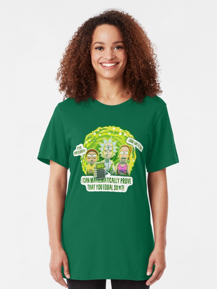 Alternate view of U = SH*T Slim Fit T-Shirt