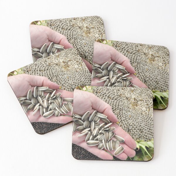 Item preview, Harvesting Sunflower Seeds designed and sold by SusanSeamaiden.