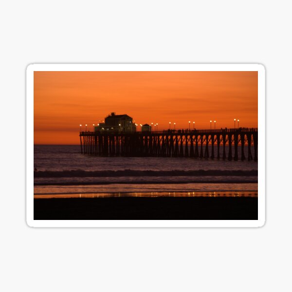 Item preview, Oceanside Pier Sunset designed and sold by K D Graves Photography.